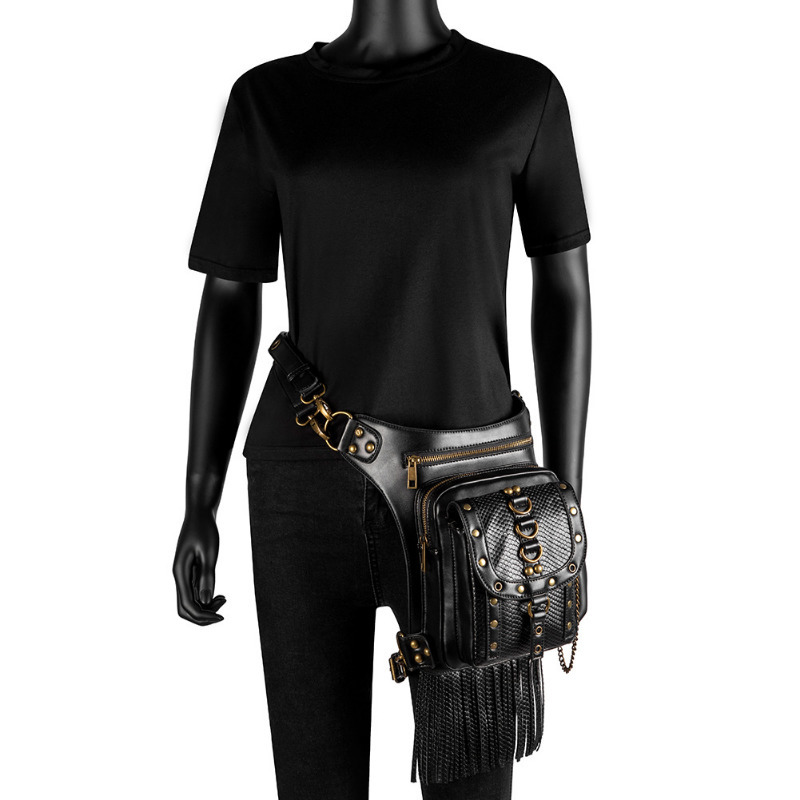 Waist Bags Chikage Euramerican Y2K Style Women's Waist Pack Steampunk Vintage Personality Shoulder Bag Large Capacity Crossbody Fanny Pack 230907
