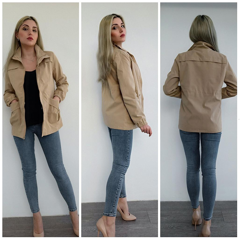 Womens Trench Coats HIFASHION Women Double Layer Windbreaker Autumn Casual Slim Coat Fashion Plus Size 4Xl StandUp Collar Ladies Jacket 230906