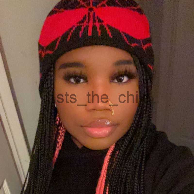 Beanie/Skull Caps New Cartoon Spider Embroidered Beanies Hat Men Winter Autunm Warm Knitted Bonnet Cap Soft Wool Skullies Beanies Caps Bonnet x0907