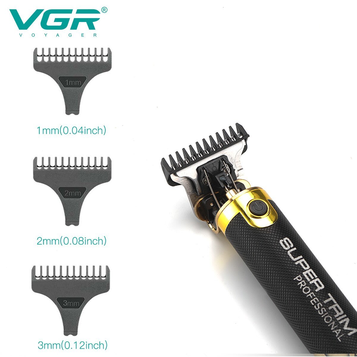 Electric Shavers VGR Hair Trimmer T9 Professional Cutting Machine Cordless Rechargeable Bald for Men V 082 230906