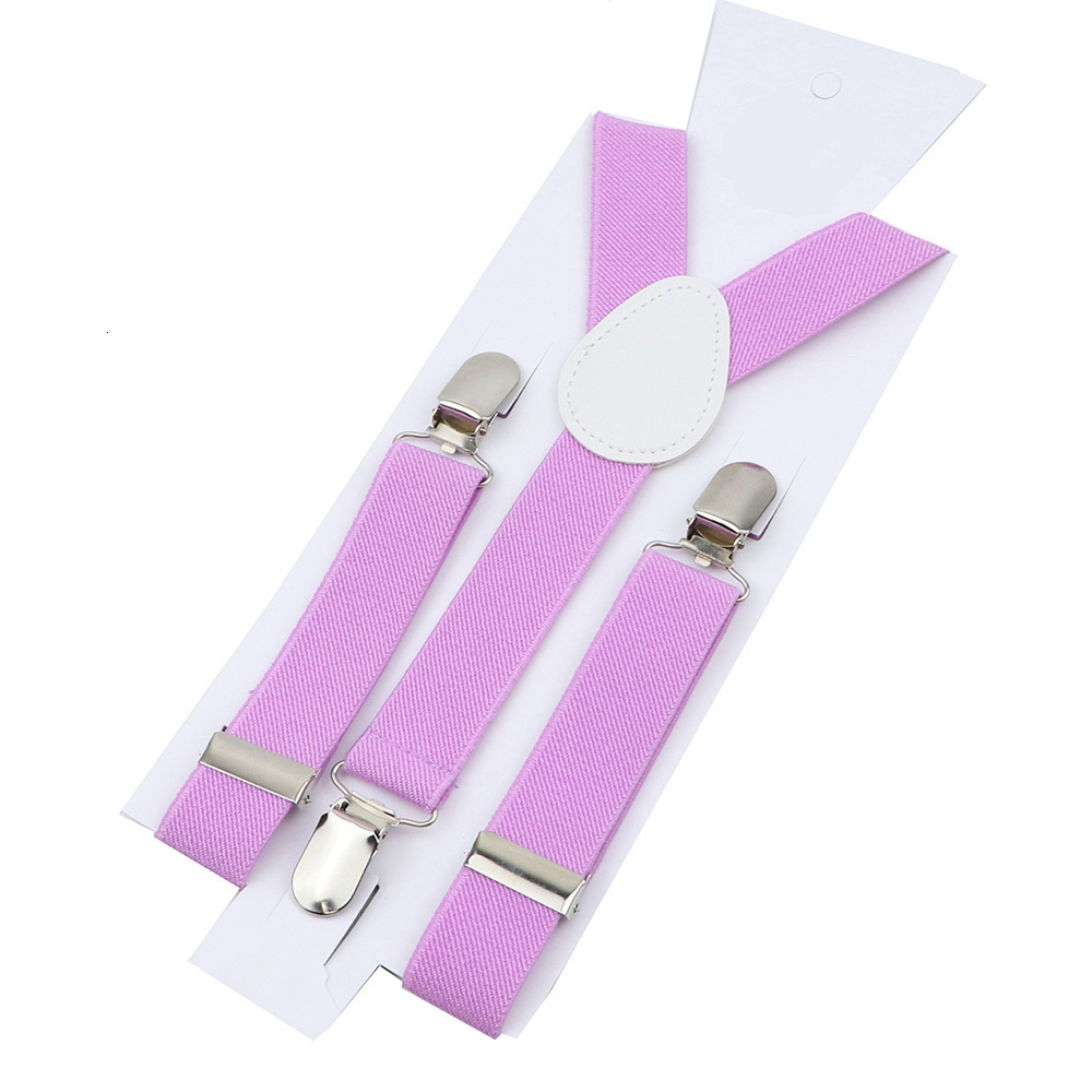 Suspenders Solid Color Kids Suspenders Clipon Straps Adjustable Elastic YBack Brace Children Boy Girl Braces Baby Wedding Tie Accessories 230907
