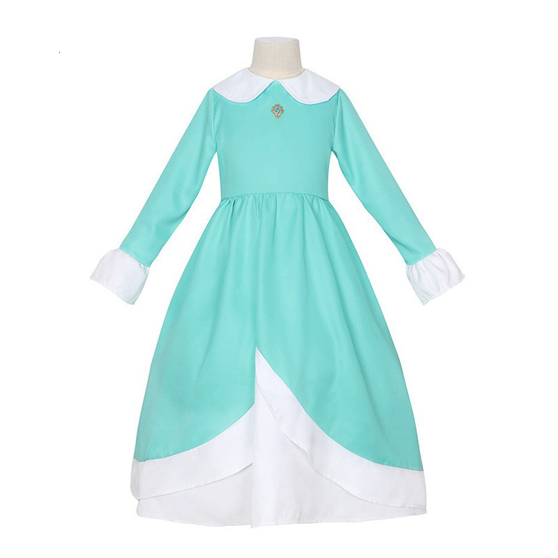 Cosplay Rosalina Dress Girl Game Playing Princess Cosplay Costume Children Theme Party Fantasy Clothes Kids Peach Daisy Fancy Outfits 230731