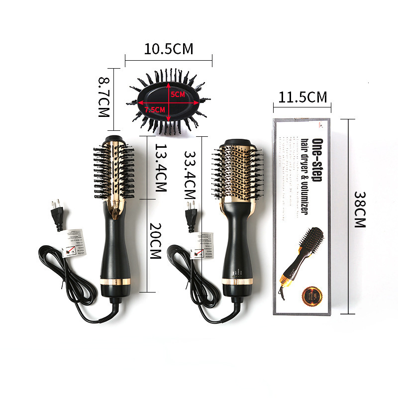 Hair Dryers 3 in 1 Air Brushes Dryer Brush Multifunctional Straightening Comb Professional Home Negative Ion Straight Curling Iron 230906