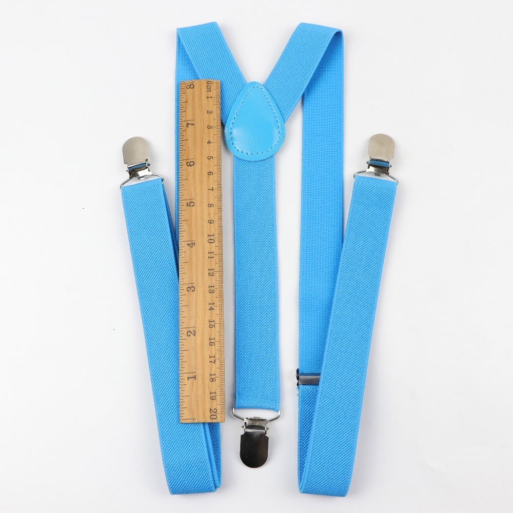 Suspenders Solid Color Man's Belt Bowtie Set Men Women Suspenders Polyester YBack Braces Two Colors Bow Tie Adjustable Elastic 230907