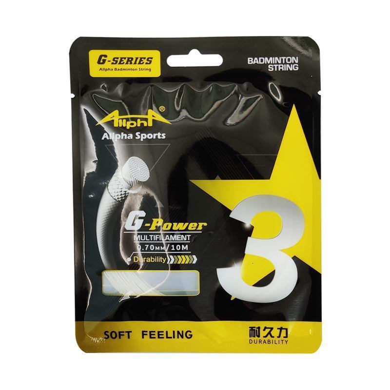 Badminton Sets Allpha 10Pcs Badminton String 0.7mm High Polymer Multiflament Badminton Racket String Net 2428 Pounds Shuttlecock Net 230907