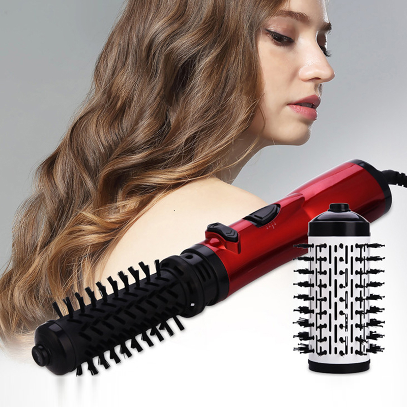 Hair Dryers Electric Straighter Comb 3 in 1 Multifunction Negative Ion Dryer and Volumizer Curler Brush Wet And Dry Use 230906