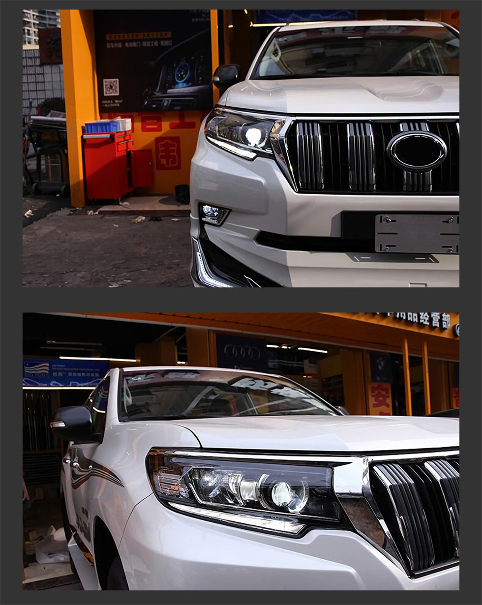 Car Headlights For New Prado 20 18-20 21 Cruiser LED Front Headlight High Low Beam Driving Lights DRL Signal