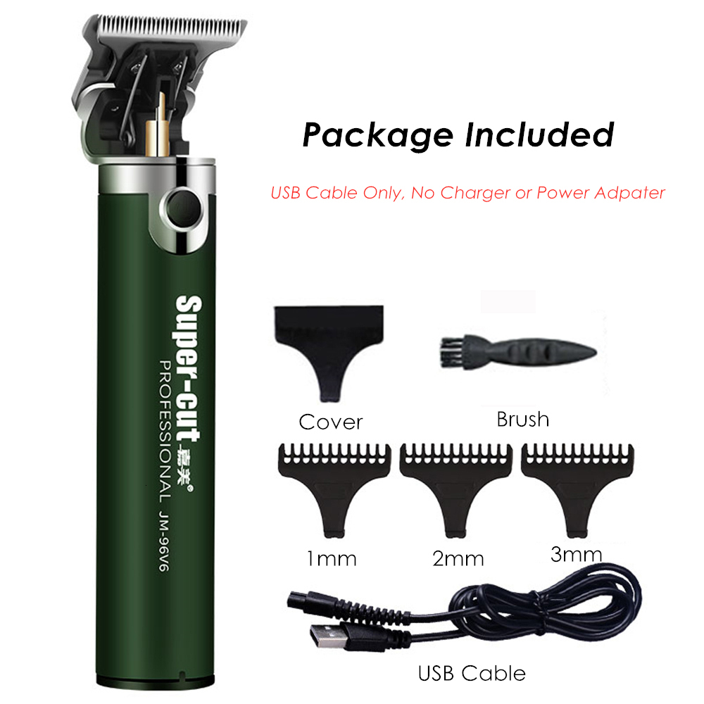 Electric Shavers Professional USB Rechargeable Hair Clipper Trimmer Beard Shaving Machine 0mm Men Barber Haircut Tool 18650 Lithium 230906
