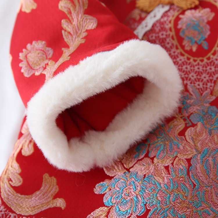 Down Coat Children's Winter Down Jackets Kids Thick Down Coat Baby Jacket For Girls Chinese Style New Year Girls Outerwear 2 4 5 6 7 R230905