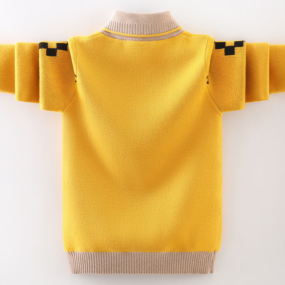 Pullover Cotton Clothing Children s Sweater Keep Warm in Winter Knitted Boys Clothes 230906