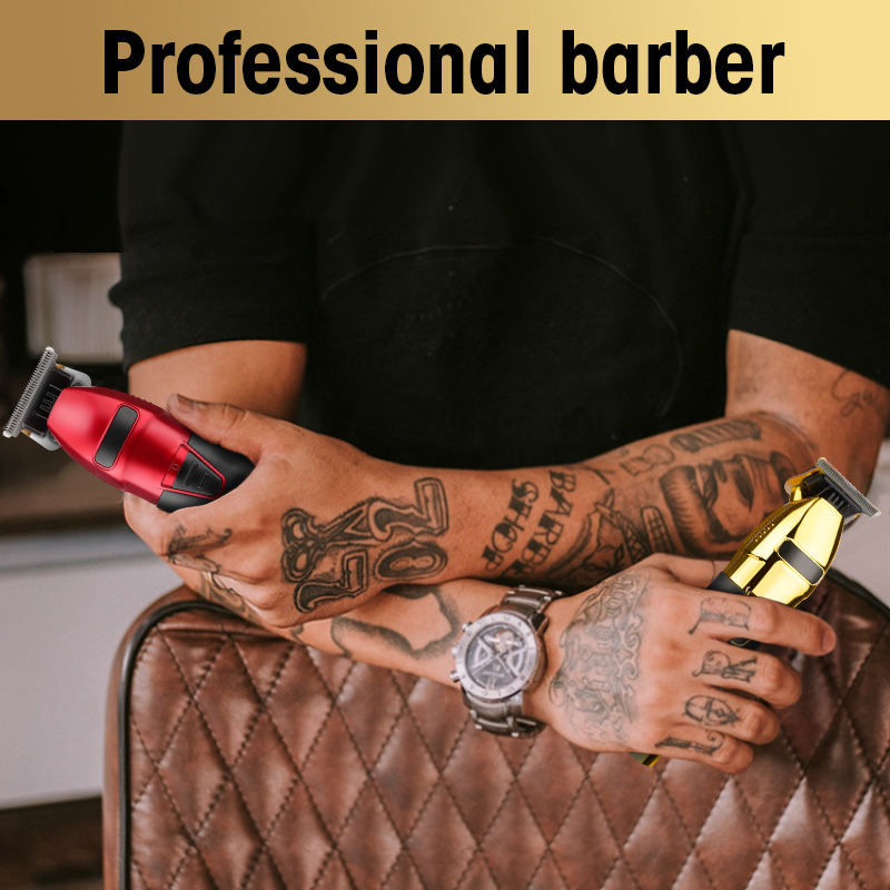 Electric Shavers 2023 Professional T9 Hair Trimmer for Men USB Clipper Barber Shaver Beard 0mm Cutting Machine 230906