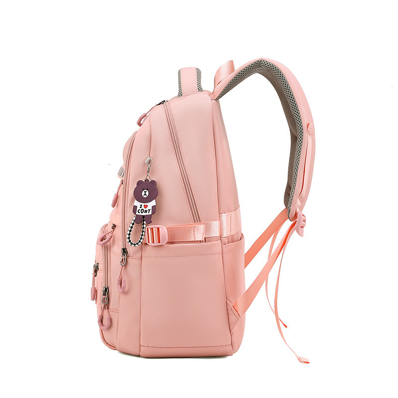 Backpacks Girl School Backpack Youth Large Capacity Backpacks Nylon Schoolbag Daypack Multi Pockets Casual Rucksack Travel Bag 230906