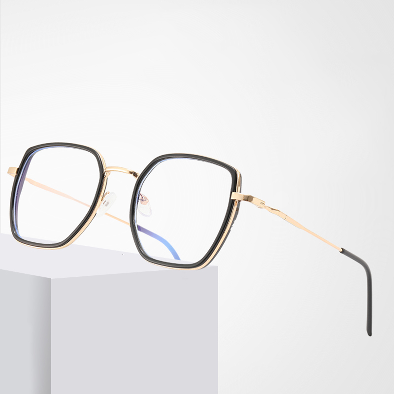 Sunglasses Frames 3Color Computer Blue Blocking Light Glasses Men Eyeglasses Frame Transparent Opticos Para Mujer Vintage Square Glasses Women 230907