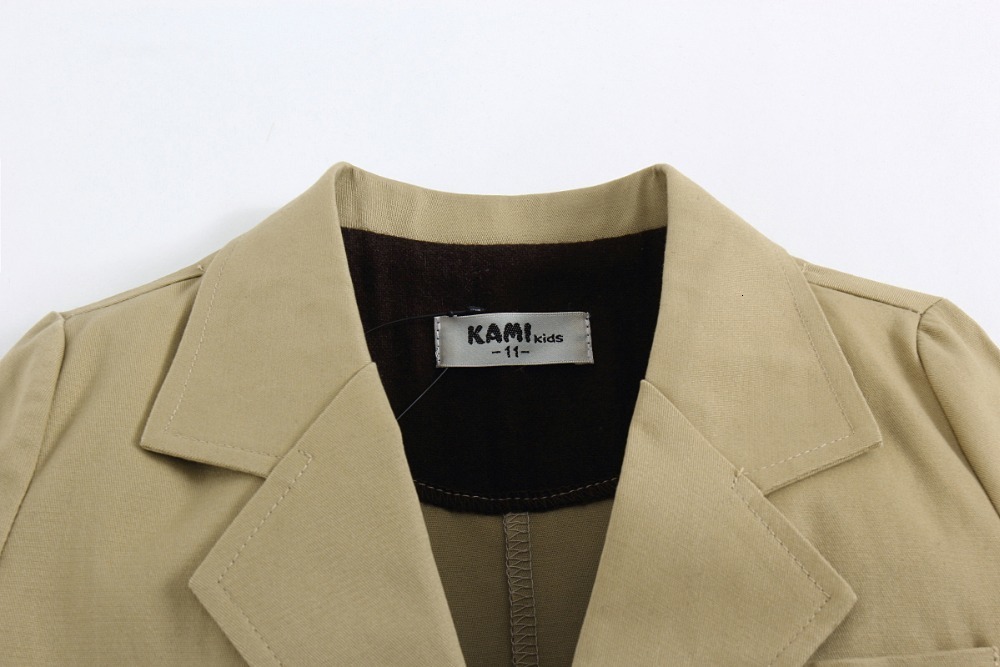 Jackets arrival woven boy blazer solid Light Khaki BB1512 230906