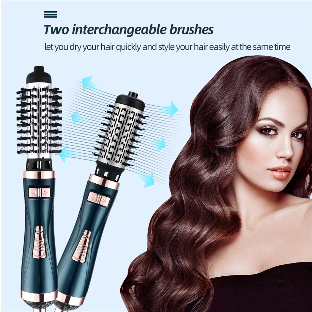 Hair Dryers One Step Blower Brush Rotating Dryer Blow Air Comb 3 In 1 Straightening Curling Iron 230906
