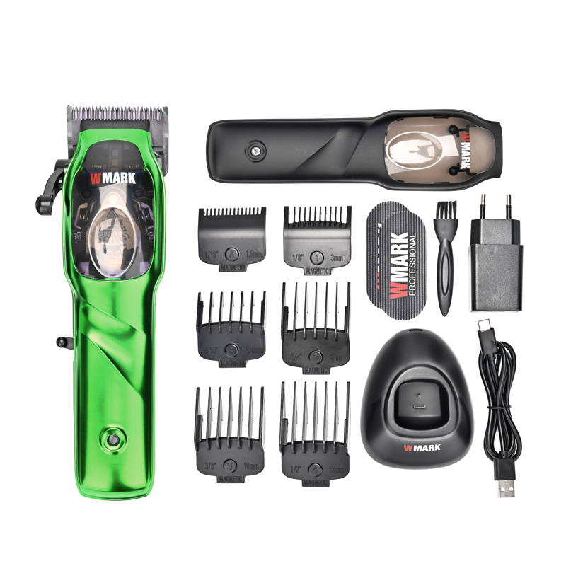 Electric Shavers 2023 WMARK NG9003 High Speed Professional Hair Clipper Microchipped Magnetic Motor 9000RPM 9V With Charge Stand 230906