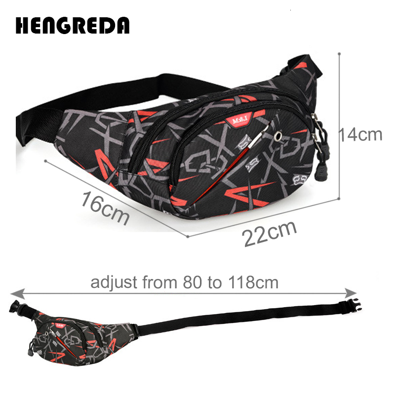 Waist Bags Hengreda Fanny Pack Waist Bag Bum Pocket Men Casual Travel Belt Bag Bicycle Women Fashion Nylon Waterproof Crossbody Bags 230907