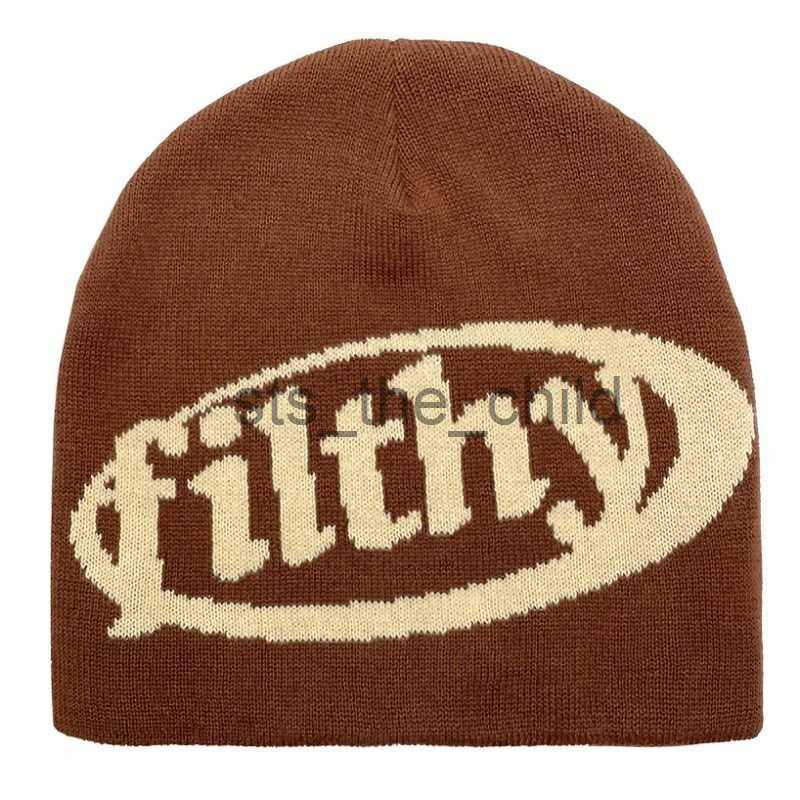 Beanie/Skull Caps Kpop Fashion Letters Jacquard Knitting Wool Acrylic Men Women Hat Aesthetic Y2K Grunge hip hop casual Harajuku Outdoor Beanie x0907