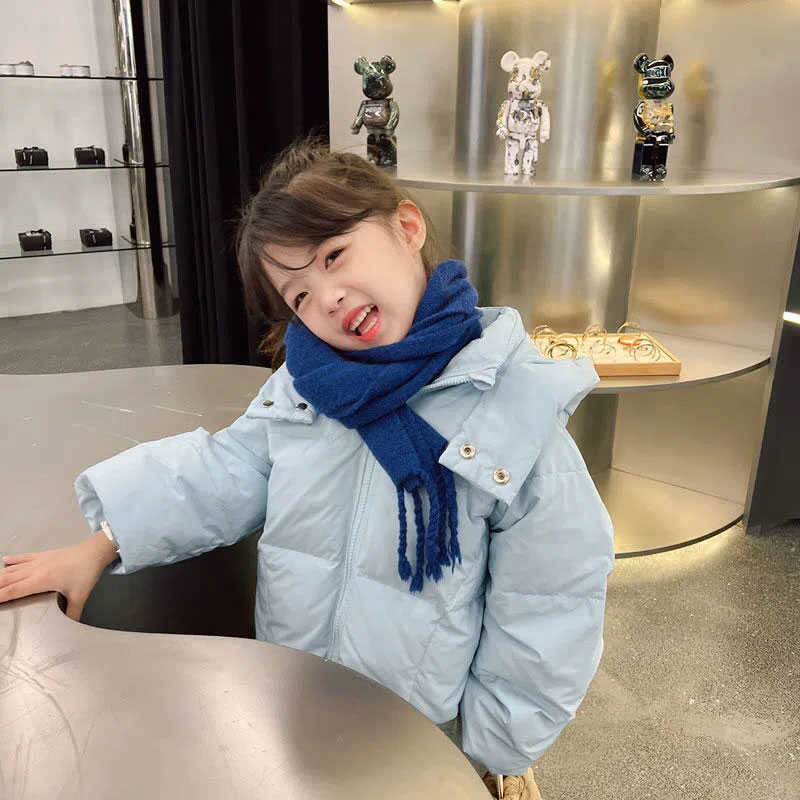 Down Coat New Winter Down Jacket Girls Kids Thickness Coats Children Winter Autumn Outerwear R230905