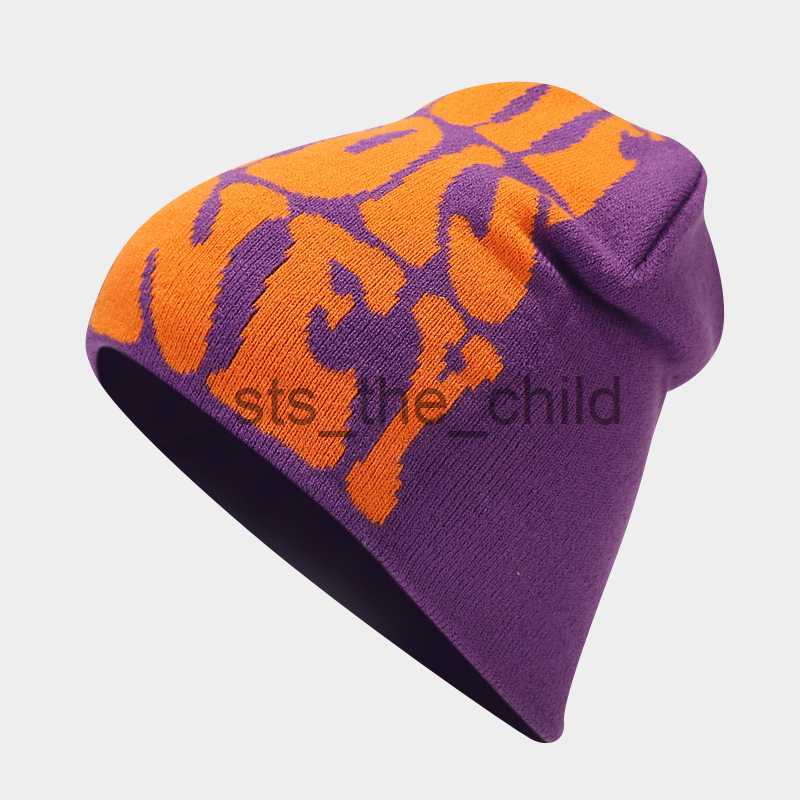 Beanie/Skull Caps All We Need Is Money Beanies Hat Jacquard Letter Knitted Cap Y2K Hip Hop Pullover Bonnets Women Men Winter Elastic Warm Skullies x09