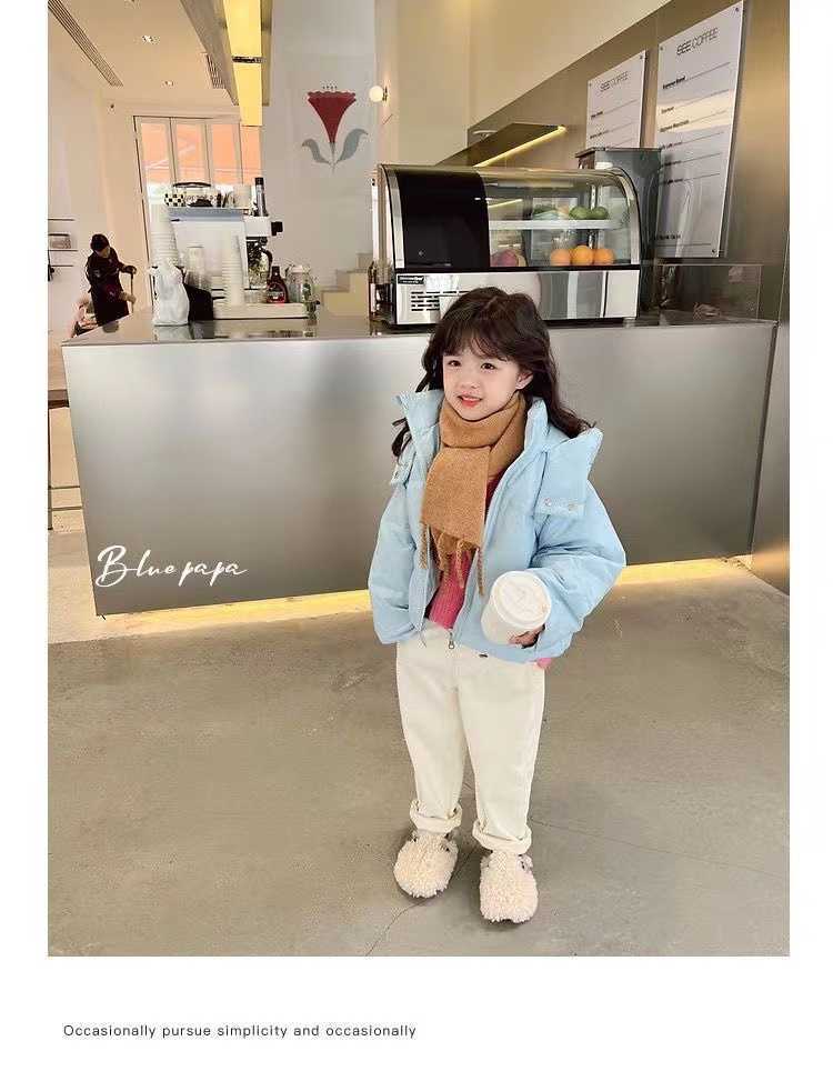 Down Coat New Winter Down Jacket Girls Kids Thickness Coats Children Winter Autumn Outerwear R230905