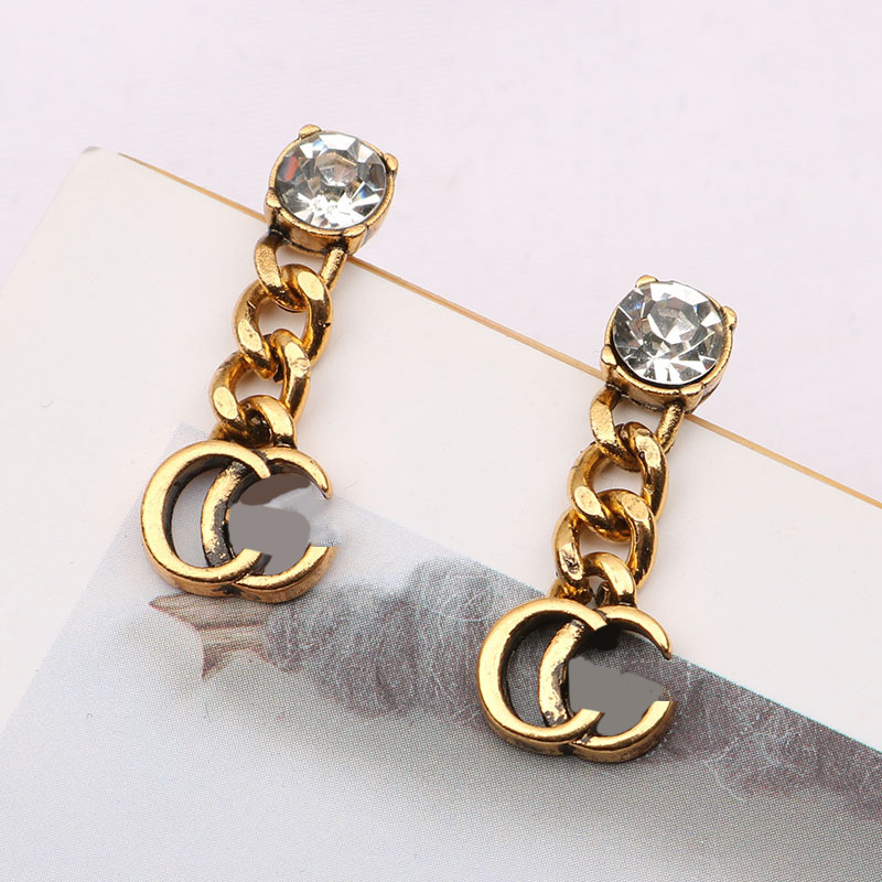 Designer 18K Gold Plated Earrings High Quality Brand Letter Geometry Annulus Silver Plating Earring Ear Ring Luxury Womens Girt Valentines Day Wedding Jewerlry