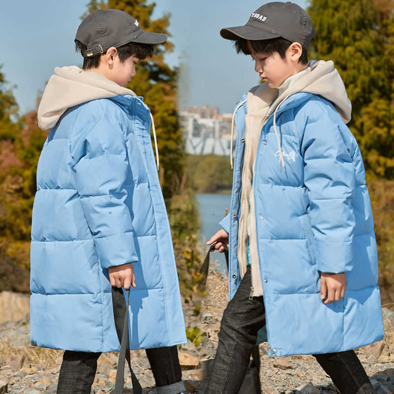 Down Coat Winter Kids Girls Long Coats Children Boys Jackets Fashion Thick Hooded White Down 2-14Y Teenagers Overcoat Parkas R230905