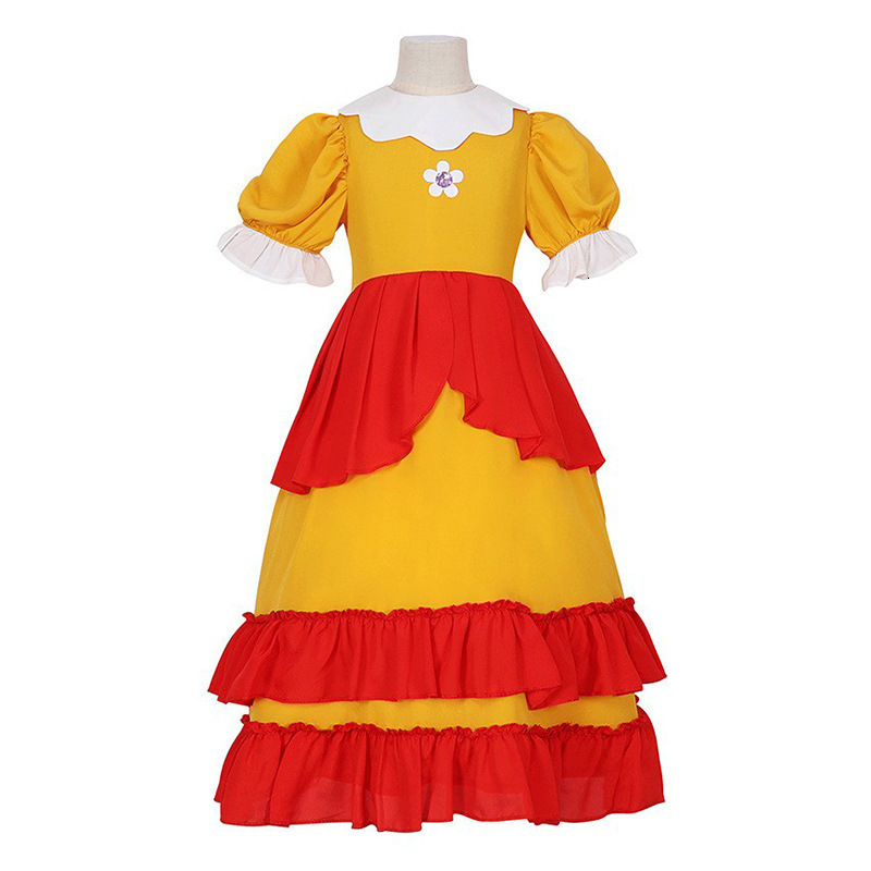 Cosplay Rosalina Dress Girl Game Playing Princess Cosplay Costume Children Theme Party Fantasy Clothes Kids Peach Daisy Fancy Outfits 230731