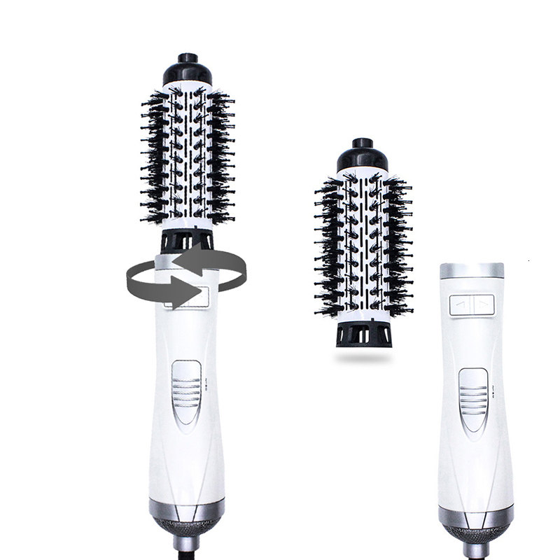 Hair Dryers 2 In 1 Dryer Brush Rotating Negative Ion Blower Ceramic Curler Volumizer Electric Air Styler 230906