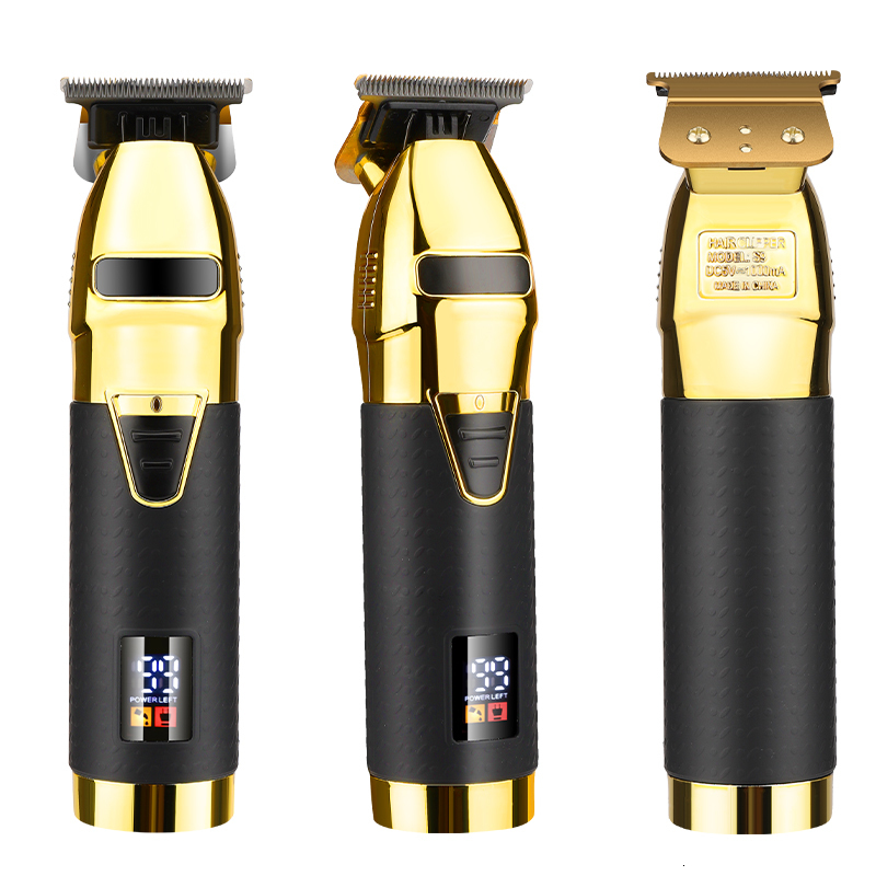 Electric Shavers 2023 Professional T9 Hair Trimmer for Men USB Clipper Barber Shaver Beard 0mm Cutting Machine 230906