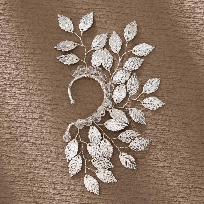Headpieces Ear Clips Without Piercing For Women Sparkling Zircon Cuff Clip Earrings Wedding Jewelry