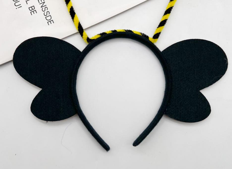 Ladybug Antenna Headband Fairy Wing Boppers Bee Butterfly Insect Hair Band Costume Accessory Unisex Adult Kids Halloween Birthday Gift