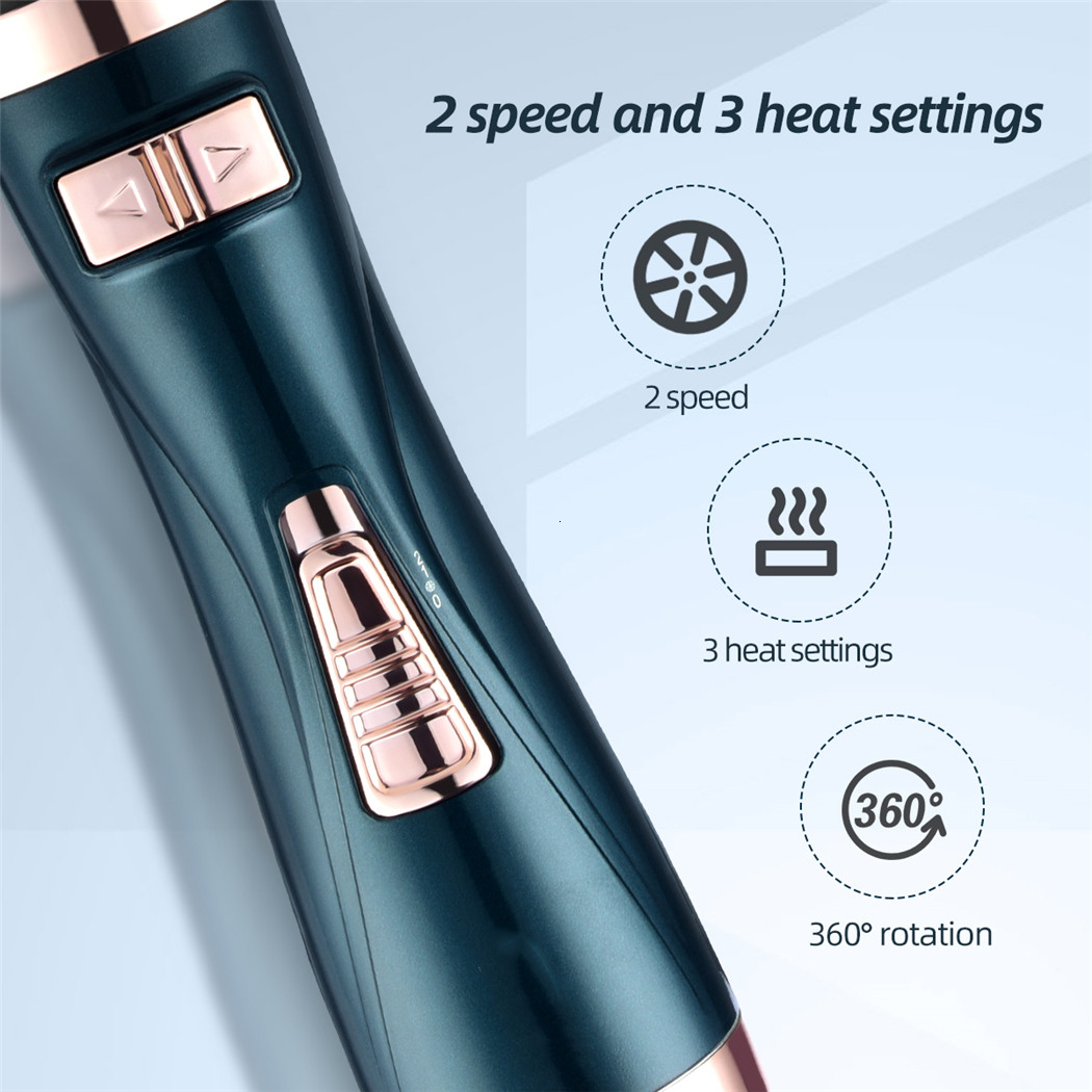 Hair Dryers One Step Blower Brush Rotating Dryer Blow Air Comb 3 In 1 Straightening Curling Iron 230906