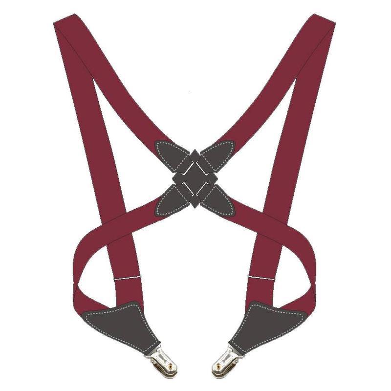 Suspenders Men's Suspenders Adjustable Braces X Shape Elastic Strap Side Clip Crossover Adult Suspensorio Trousers Apparel Accessories 230907