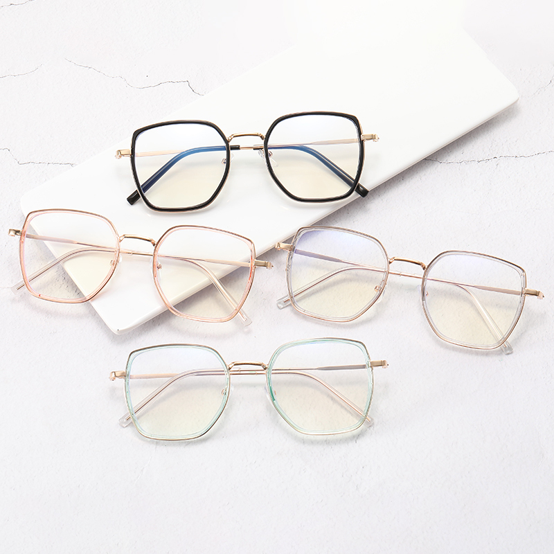 Sunglasses Frames 3Color Computer Blue Blocking Light Glasses Men Eyeglasses Frame Transparent Opticos Para Mujer Vintage Square Glasses Women 230907