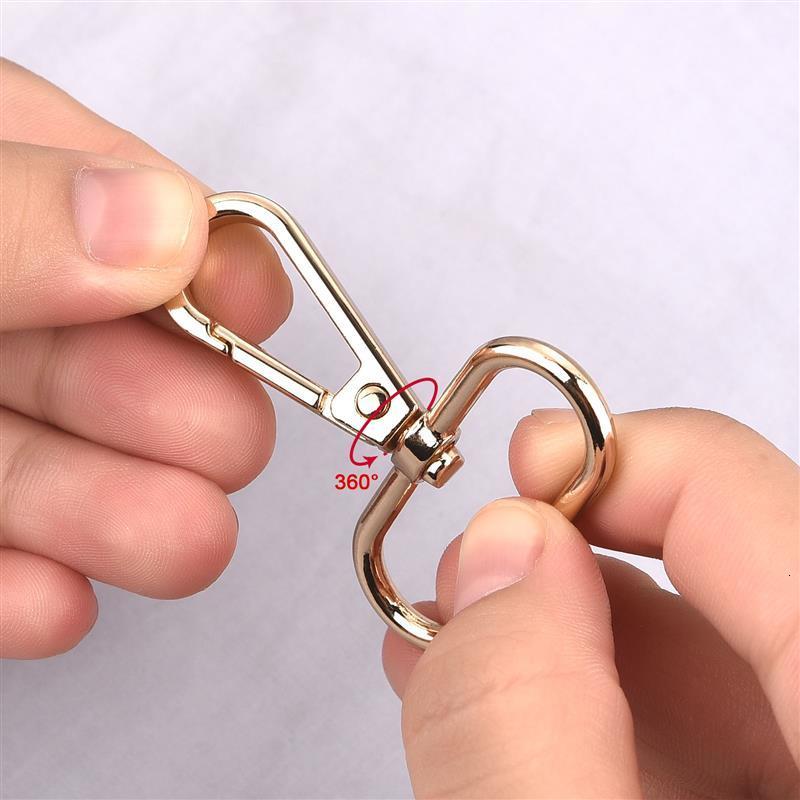 Buckles 5pcs 1.622.53.23.5cm Metal Bags Strap Buckles Lobster Clasp Collar Carabiner Snap Hook DIY KeyChain Bag Part Accessories 230907