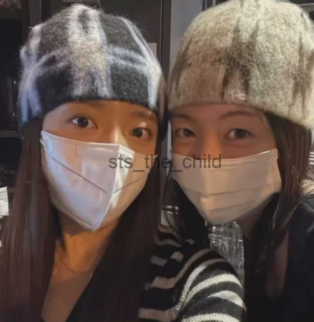 Beanie/Skull Caps Autumn Vintage Casual Fashion Knitted Skullies Personality Versatile Star Plaid Pattern Knit Hat Cold Hat Beanies x0907 x0908