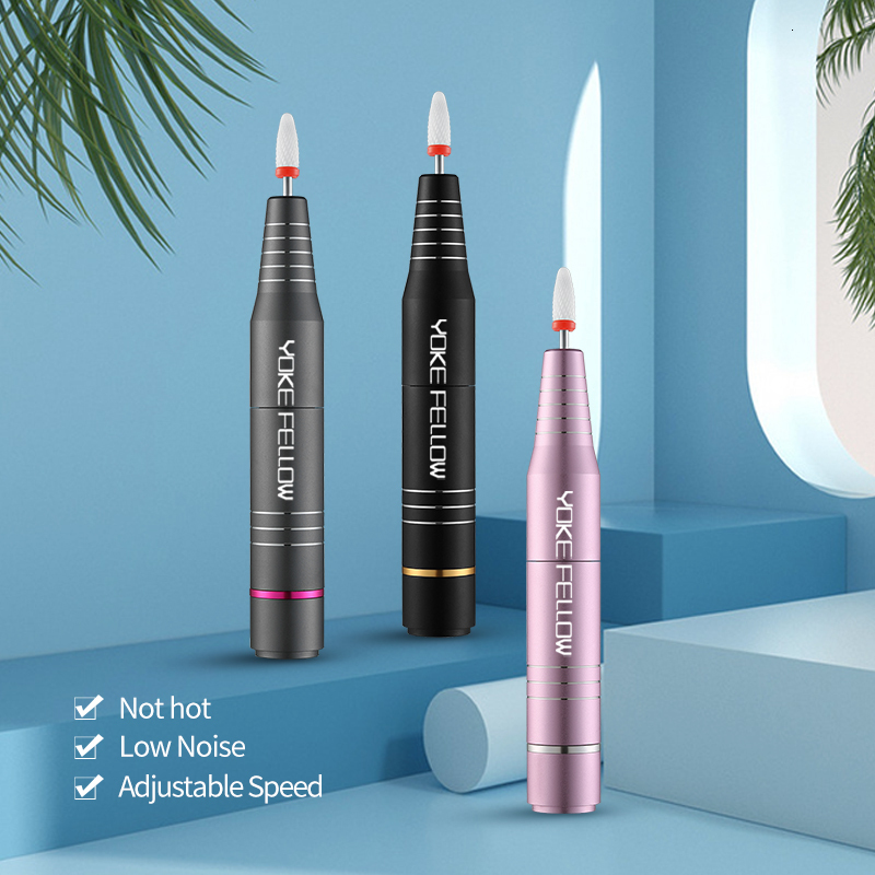 Nail Manicure Set 30000RPM Electric Nail Drill Machine USB Nail Polish Pen Manicure Tool Portable Nail File Milling Cutter Equipment For Salon 230809