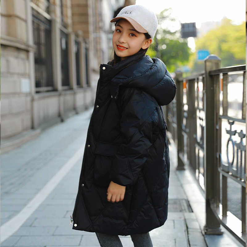 Down Coat Girl Winter Down Jacket Degree 2023 Children Warm Hooded Coats Teenager Kids Clothes Girls Outerwear R230905