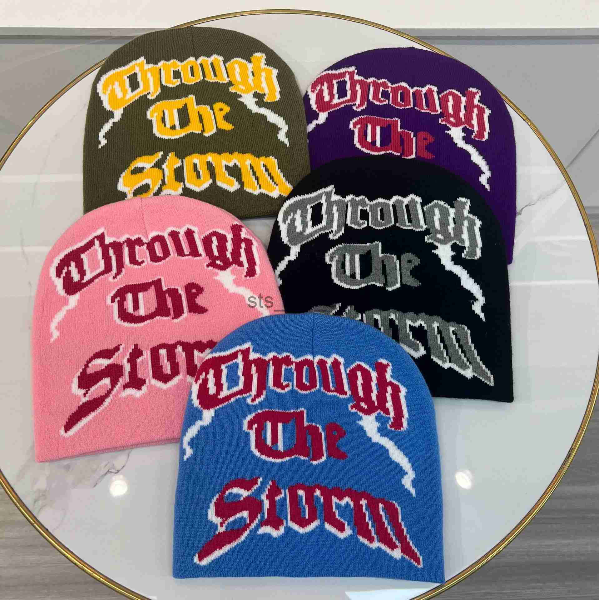 Beanie/Skull Caps Embroidery Knitted Winter Hats Graphic Unisex Jacquard Beanie x0907