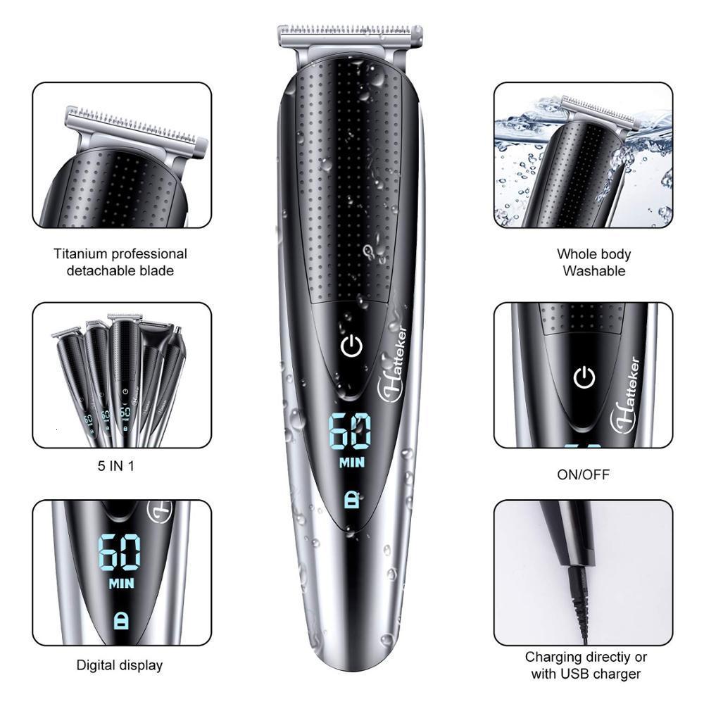 Electric Shavers All In One Hair Trimmer For Men Beard Grooming Kit Shaver Body Groomer Clipper Nose Ear Washable 230906