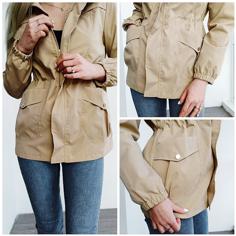 Womens Trench Coats HIFASHION Women Double Layer Windbreaker Autumn Casual Slim Coat Fashion Plus Size 4Xl StandUp Collar Ladies Jacket 230906