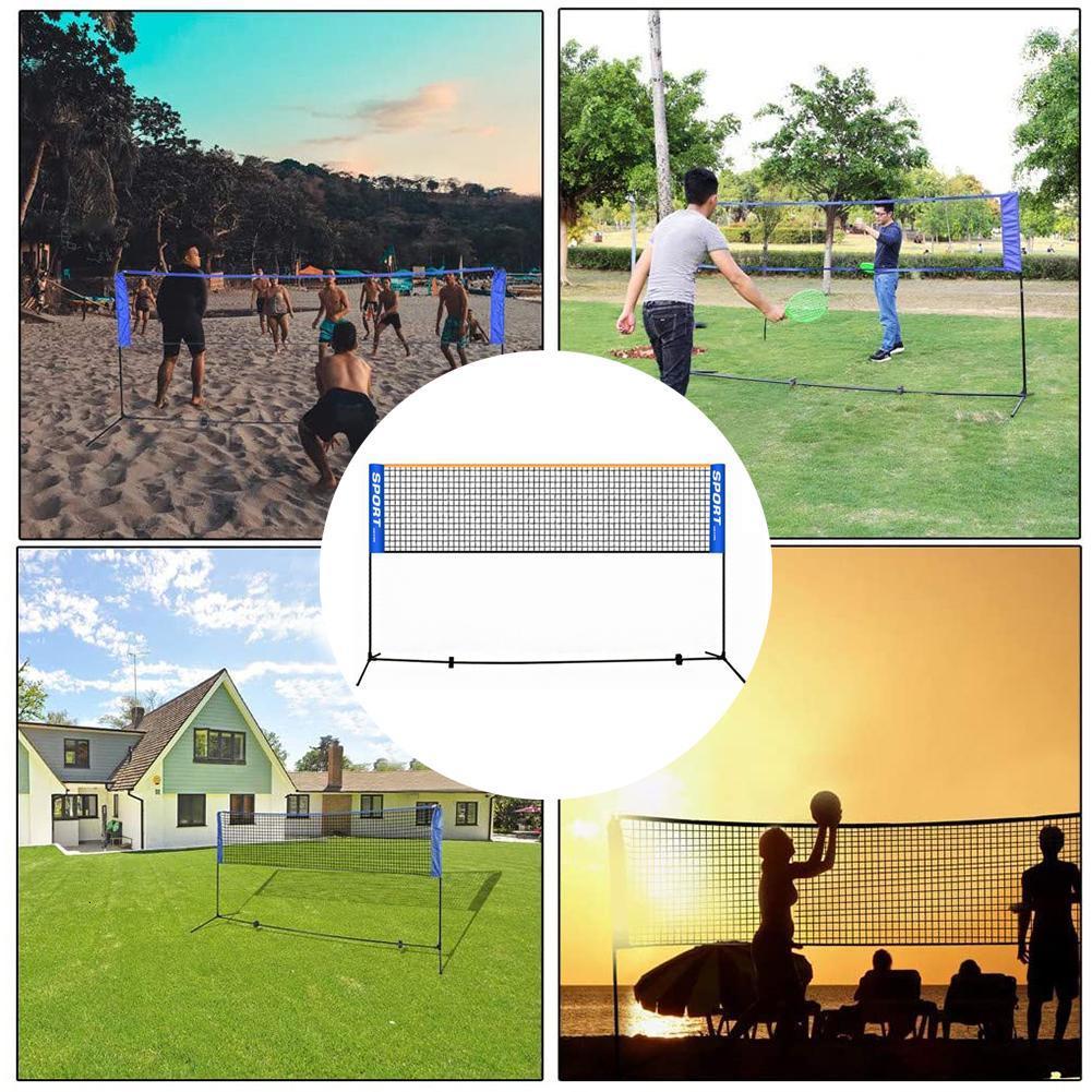 Badminton Sets 3.14.15.16.1M Portable Badminton Net Easy Setup Volleyball Net For Tennis Pickleball Training Indoor Outdoor Sports Wholesale 230907