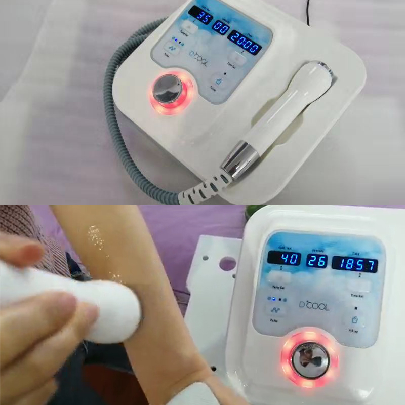 Dcool Portable Cool Hot + EMS For Skin Tightening Anti Puffiness Facial Electroporation Machine Facial Rejuvenation Anti Aging Wrinkle Removal Cryo Th