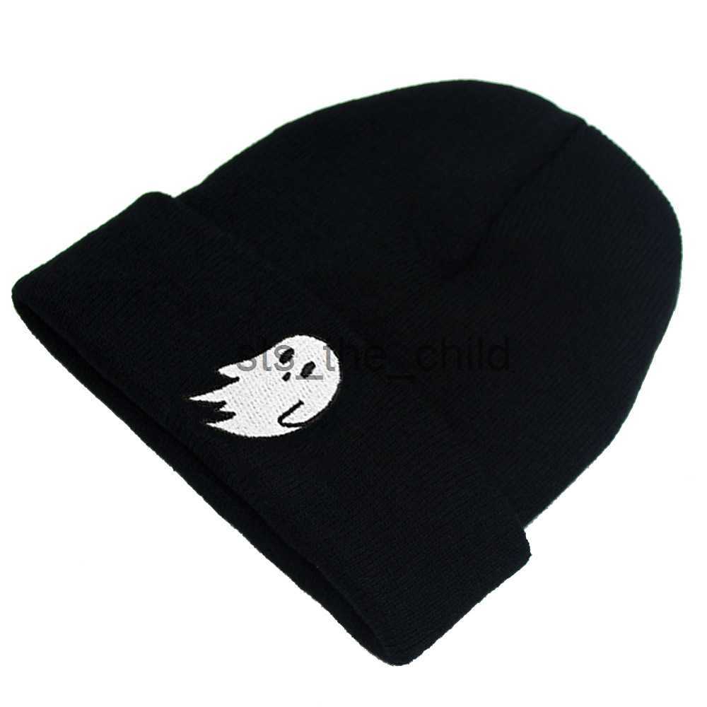 Beanie/Skull Caps Women Men Winter Beanies Hat Hallowmas Cute Ghost Gothic Street Knitted Bonnet Cap Cotton Fashion Warm Skullies Beanies Hat x0907