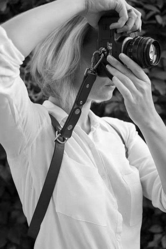 Suspenders Travel camera strap Pographer women suspender leather Rivet retro brace vintage men acessorios masculino 230907