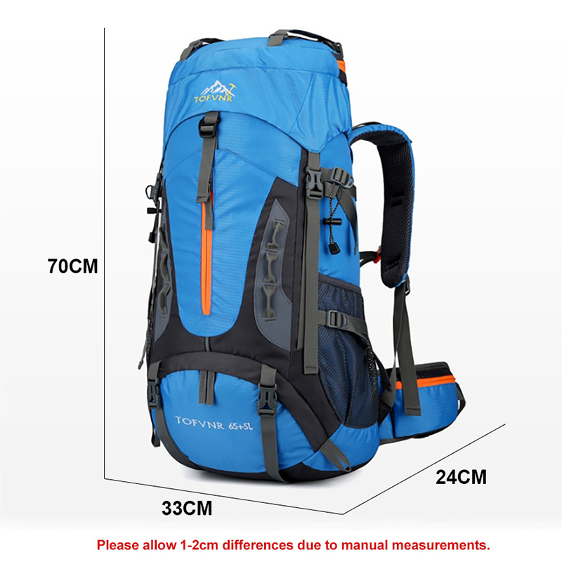 Backpack 70L Camping Backpack Men's Travel Bag Climbing Rucksack Large Hiking Storage Pack Outdoor Mountaineering Sports Shoulder Bags 230907