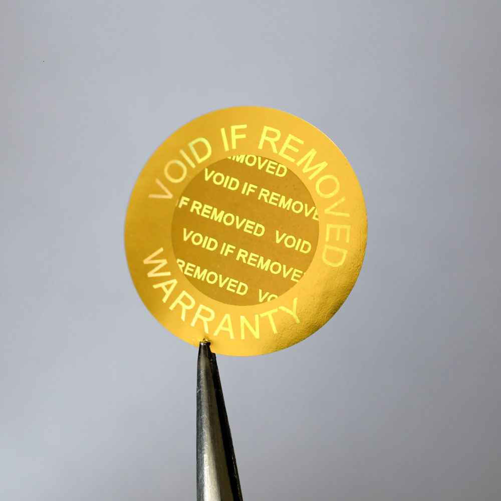 Other Decorative Stickers phone repair VOID IF REMOVED Warranty 8mm small security Hologram for onetime use 230907