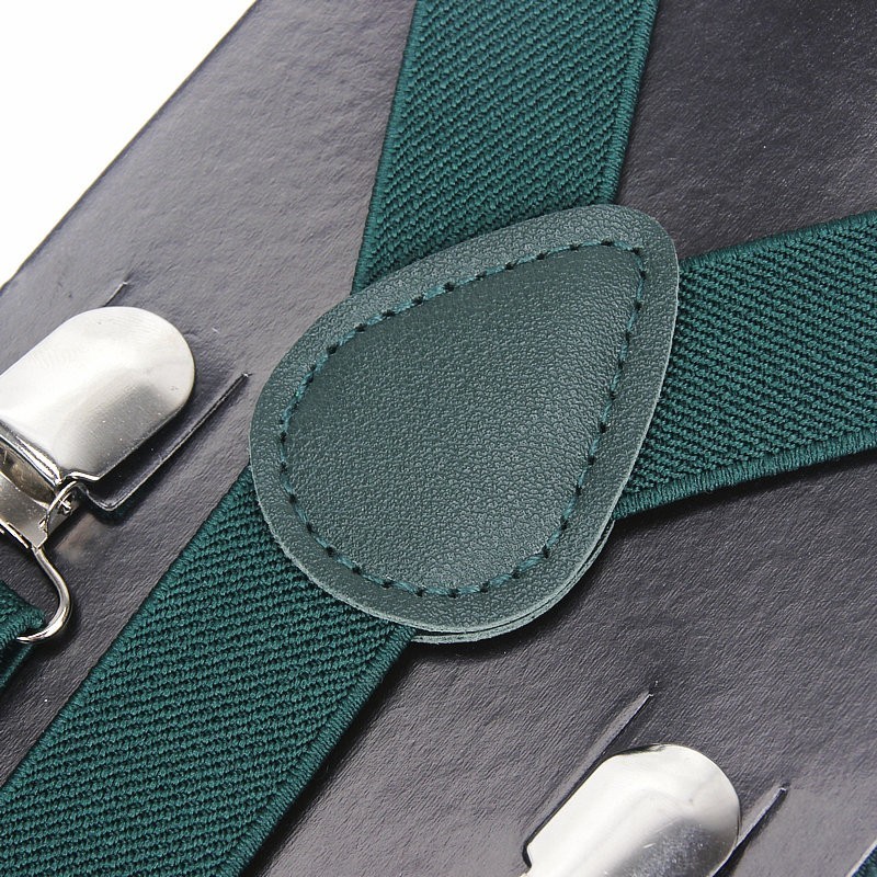 Suspenders Elastic Leather Suspenders Men 3 Clips Vintage Men's Women Suspender Trousers Wedding Suspension For Skirts 38 Colors 230907