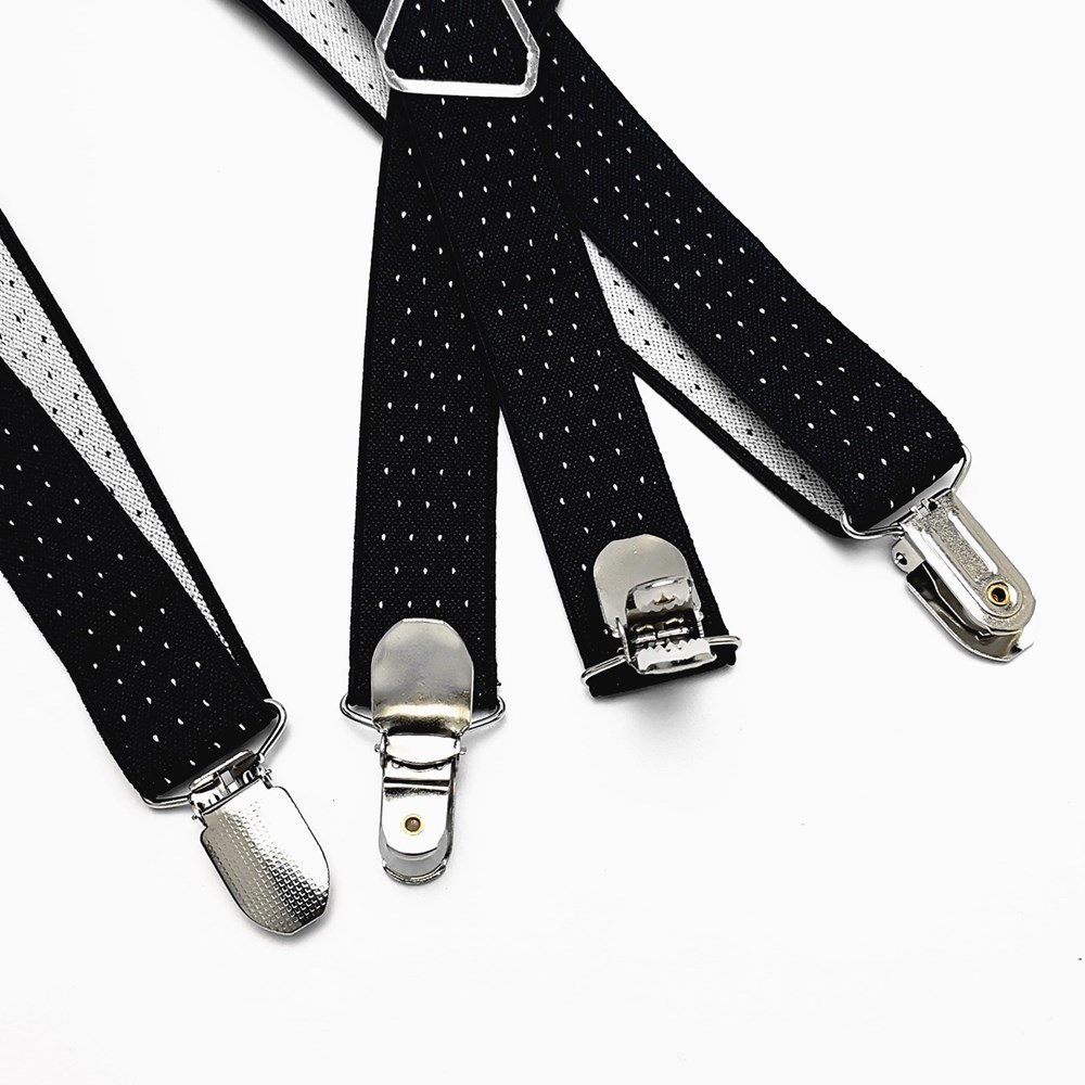 Suspenders 2.5CM Wide X Back Unisex Dot Suspenders Men Women Adjustable Elastic Tirantes Hombre Kids Children Pants Holder Wedding Wear 230907